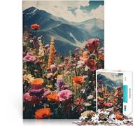 Jigsaws 1000 Pieces for Adults Spring Mountains Art Made of Cardboard，for Ages 14 and Over Each Piece is Unique - Fun and challenging Game for The Whole Family 。