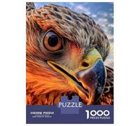 Jigsaws Lot de 1000 puzzles pour adolescents Aigle Gros Plan Adulte Jeux Relaxants Découpe de Précision Cadeaux pour Amis et Famille 52 x 38 cm/1000 pièces