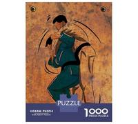 Jigsaws Lot de 1000 puzzles pour adolescents Arts martiaux pour adultes Jeux relaxants Découpe de précision Cadeaux pour amis et famille 38 x 26 cm 1000 pièces