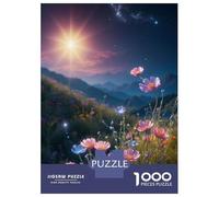 Jigsaws Lot de 1000 puzzles pour adolescents Fleurs sauvages en fleurs pour adultes Jeux relaxants Découpe de précision Cadeaux pour amis et famille 38 x 26 cm 1000 pièces