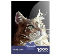 Jigsaws Lot de 1000 puzzles pour adolescents Vector Cat Adulte Jeux Relaxants Découpe de précision Cadeaux pour amis et famille 52 x 38 cm/1000 pièces