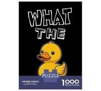 Jigsaws Lot de 1000 puzzles pour adolescents What The Duck pour adultes, jeux relaxants, découpe de précision, cadeaux pour amis et famille, 70 x 50 cm, 1000 pièces