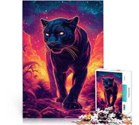 Jigsaws Puzzles 1000 Piece for Adults Teenagers “Astral Panther of The Midnight Nebula” for Age 14+ Each Piece is Unique - Fun and challenging Game for The Whole for Friends and Family。