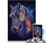 Jigsaws Puzzles 1000 Piece for Adults Teenagers Horse in Colorful Art for 14+ Each Piece is Unique - Fun and challenging Game for The Whole Family It is Ideal as a Gift for The Whole Family。