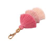 jiheousty Femmes à la Main coloré Boho Pom Pom Gland Sac Charme Porte-clés Mode Jewerly