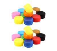 JIHUOO 100 pcs 7,6 cm Bouchons de bouteille en plastique colorés, bouchons de bouteille de couleur, petits bouchons de bouteille, bouchons de bouteille pour art et artisanat, assortiment de couleurs