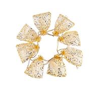 JIHUOO 100 Pièces 9 x 12cm Sachets Dragées en Organza Pochettes à Bijoux avec Cordon de Serrage Sac de Cadeau Sacs de Faveur de Fête