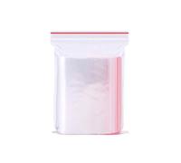 JIHUOO 100 Pièces Sachets Plastiques Zip a Fermeture Pochette Plastique Zip Transparent OPP Cellophane Sacs 8 x12 cm