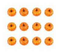 JIHUOO 12 Pièces Mini Citrouilles Artificielles d'halloween en Mousse Faux Fruits Citrouilles pour Halloween Thanksgiving Fall Harvest Décoration