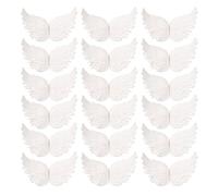 JIHUOO 18 Pièces Ailes d'ange en Plastique Topper de Cupcake Fournitures Décorations de Gâteaux pour Fête d'anniversaire Mariage