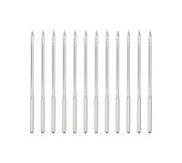 JIHUOO Lot de 12 aiguilles de rechange pour alêne de couture et de cuir pour réparation de chaussures, aiguilles de rechange pour laçage et couture