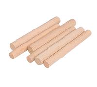 JIHUOO Lot de 12 bâtonnets ronds en bois de 10 cm