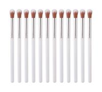 JIHUOO Lot de 12 pinceaux de maquillage pour fard à paupières, anti-cernes, pinceau de maquillage sous les yeux, pinceau de contour du nez, petit pinceau estompeur, petit pinceau de fond de teint
