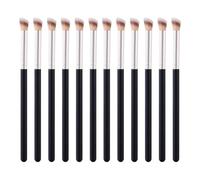 JIHUOO Lot de 12 pinceaux de maquillage pour fard à paupières, anti-cernes, pinceau de maquillage sous les yeux, pinceau de contour du nez, petit pinceau estompeur, petit pinceau de fond de teint,