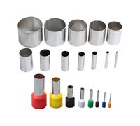 JIHUOO Lot de 20 emporte-pièces en acier inoxydable en forme de cercle pour argile polymère - Mini emporte-pièces en céramique - Perforatrice de poterie