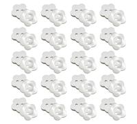 JIHUOO Lot de 200 boutons blancs nacrés de 12,5 mm avec 2 trous pour travaux manuels, scrapbooking, vêtements, décoration