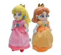 JIIENO Collection Princesse Pêche Peluche garnie Princesse Rosalina et Marguerite Rose et Jaune 26 cm