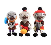 JIIENO Lot de 3 jouets en peluche zombies - Gong Canmber Bomb Marteau - Doudou