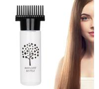 Jiimhte Bouteille applicatrice de peigne à racines,Flacon de 180 ml avec peigne applicateur | Bouteille d'huile capillaire, bouteille de peigne, produits de coloration capillaire pour teinture