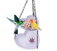 Jiimhte Mangeoires à oiseaux pour l'extérieur | Mangeoire pour oiseaux pour l'extérieur, résistant aux déversements, bol d'eau pour jardin, cour, faune, sanctuaire, terrasse, observation des oiseaux