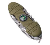 Jiimhte Outil Multifonction de Poche | Gadget Pliant Portable Polyvalent,Petit Multi Outil 10 En 1 Avec Cutter,pour la Survie Randonnée Chasse Pêche Réparation