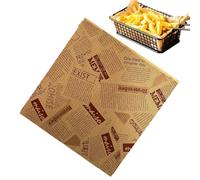 Jiimhte Papier Anti-Graisse en Feuilles | 100 Pièces de Doublures de Cuisson Résistantes à la Chaleur - Conditionnement Alimentaire Sec et Gras - pour Sandwich, Frites, Beurre, Bonbons, Toast, de