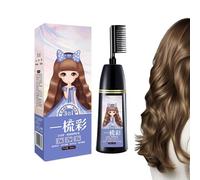 Jiimhte Teinture Capillaire Naturelle,Brosse Shampooing Portable Longue Durée,Coloration Mousse - Pour Couvrance, Teinture, Coiffage, Cuir Chevelu, Barbe, Femmes, Hommes, Salon À Domicile