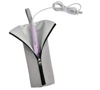 Jiimhte Trousse Pour Fer à Boucler | Organisateur De Maquillage Résistant À La Chaleur,Pochette Imperméable Portable Pour Salon, Coiffeuse et Voyage