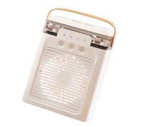 jiingekk 2. Ventilateur de refroidissement USB portable à 3 trous avec fonction d'humidification, 3 vitesses réglables, ventilateur de bureau compact pour la maison, le bureau, humidificateur de