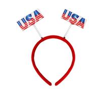 jiingekk Bandeau à cheveux pour le jour de l'indépendance du 4 juillet, bandeau, drapeaux, boppers sur le thème du jour de l'indépendance, accessoires pour cheveux patriotiques