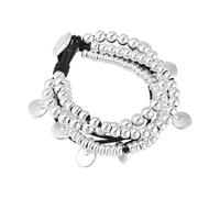 jiingekk Bijoux vintage en alliage de perles plaqué argent pour femmes, accessoires de mode, bijoux vintage en alliage de perles plaqué argent, taille unique, Comme décrit