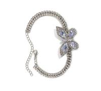 jiingekk Breloque en forme de papillon avec zircone cubique - Bijou tendance coréen pour tous les jours - Élégant papillon en diamants, taille unique, Comme décrit
