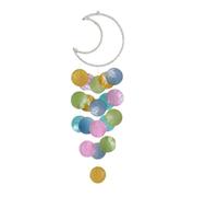 jiingekk Carillon à vent en coquillage côtier fait à la main pour balcon, jardin, porche, décoration en coquillages naturels, ornement à suspendre en forme d'étoile