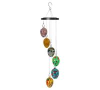 jiingekk Carillon en cristal pour l'extérieur - Cloches en verre réfléchissant - Décoration d'intérieur et d'extérieur pour la maison, le jardin, les fêtes, les décorations en verre à suspendre