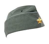 jiingekk Chapeau bombé étoile à cinq pointes pour femme en coton chapeau de marin chapeau d'Halloween fête costume femme spectacle de scène uniforme coiffe costume capitaine fête