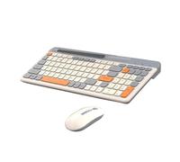 jiingekk Clavier rechargeable compatible Bluetooth 5.0/2.4G double modes silencieux fonctionne pour toutes les plateformes clavier