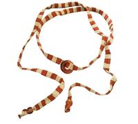 jiingekk Collier en cordon de coton tissé à la main avec motif à rayures vibrantes - Bijoux artisanaux pour un usage quotidien, fêtes, festivals, collier décontracté à superposer, taille unique, Comme