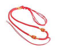 jiingekk Collier tressé à longueur réglable - Chaîne traditionnelle chinoise - Longue corde pour un usage quotidien - Collier avec pendentif symbole de paix, taille unique, Comme décrit, Comme décrit.