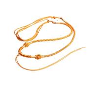 jiingekk Collier tressé à longueur réglable - Chaîne traditionnelle chinoise - Longue corde pour un usage quotidien - Collier avec pendentif symbole de paix, taille unique, Comme décrit, Comme décrit.