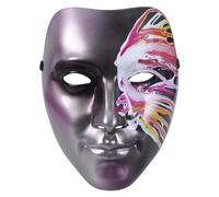 jiingekk Demi-visage papillon pour bal masqué, fête, Halloween, cosplay, Mardi Gras Esthétique Unisexe