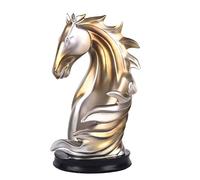 jiingekk Étagère à vin en forme de cheval en résine avec statue d'animal - Présentoir pour la maison, un mariage, un dîner, un cadeau créatif