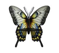 jiingekk Étagère flottante en forme de papillon en bois avec accents de cristal pour bijoux et petits articles