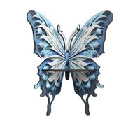 jiingekk Étagère flottante en forme de papillon en bois avec accents de cristal pour bijoux et petits articles
