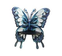 jiingekk Étagère flottante en forme de papillon en bois avec accents de cristal pour bijoux et petits articles