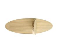 jiingekk Étagère murale en bois de forme ovale artistique flottante pour améliorer l'esthétique et la fonctionnalité de la maison