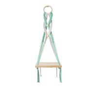 jiingekk Étagères murales en macramé faites à la main - Étagère de rangement décorative pour plantes, livres et vases - Organisation de la maison