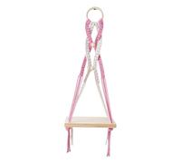 jiingekk Étagères murales en macramé faites à la main - Étagère de rangement décorative pour plantes, livres et vases - Organisation de la maison
