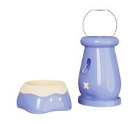 jiingekk Gamelle moderne en céramique pour animaux de compagnie - Mangeoire sous vide pour petits animaux - Base antidérapante - Accessoires d'alimentation pour hamster