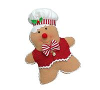 jiingekk Gingerbreads Man Coussin décoratif multifonction en polyester pour maison