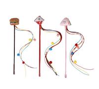 jiingekk Hamburger en peluche douce pour jeux interactifs et entraînement physique, divertissement, chatons, baguette de jeu